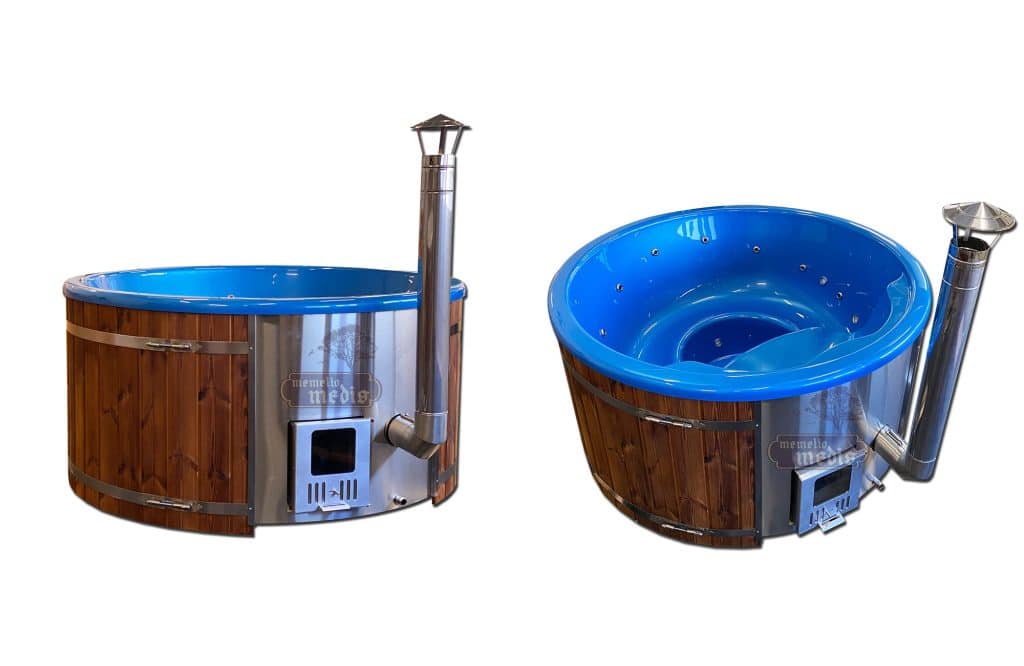 acrylic hot tub integrated heater blue insert thermowood 1